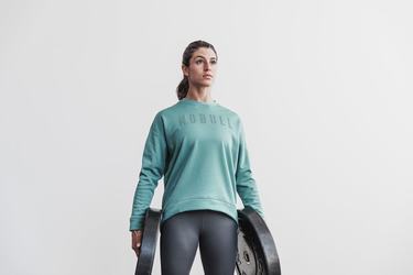 Nobull Crew Women's Sweatshirts Blue | Australia (IP0189)